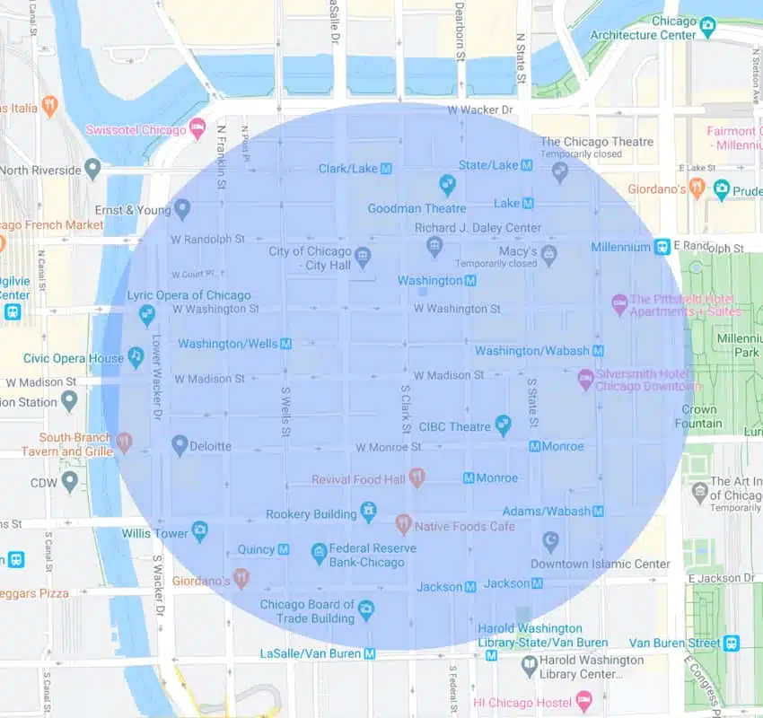 Latitude and Longitude Targeting